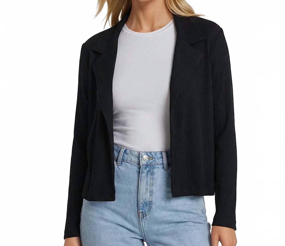 NEW KAREN KANE ribbed jacket in black